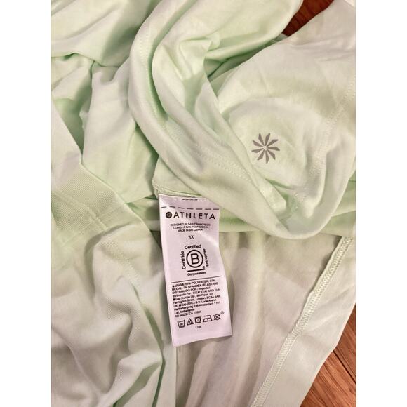 Athleta With Ease Muscle Tank & Uptempo Tank **LOT OF 2** Green & Gray 3X Active - Picture 9 of 11